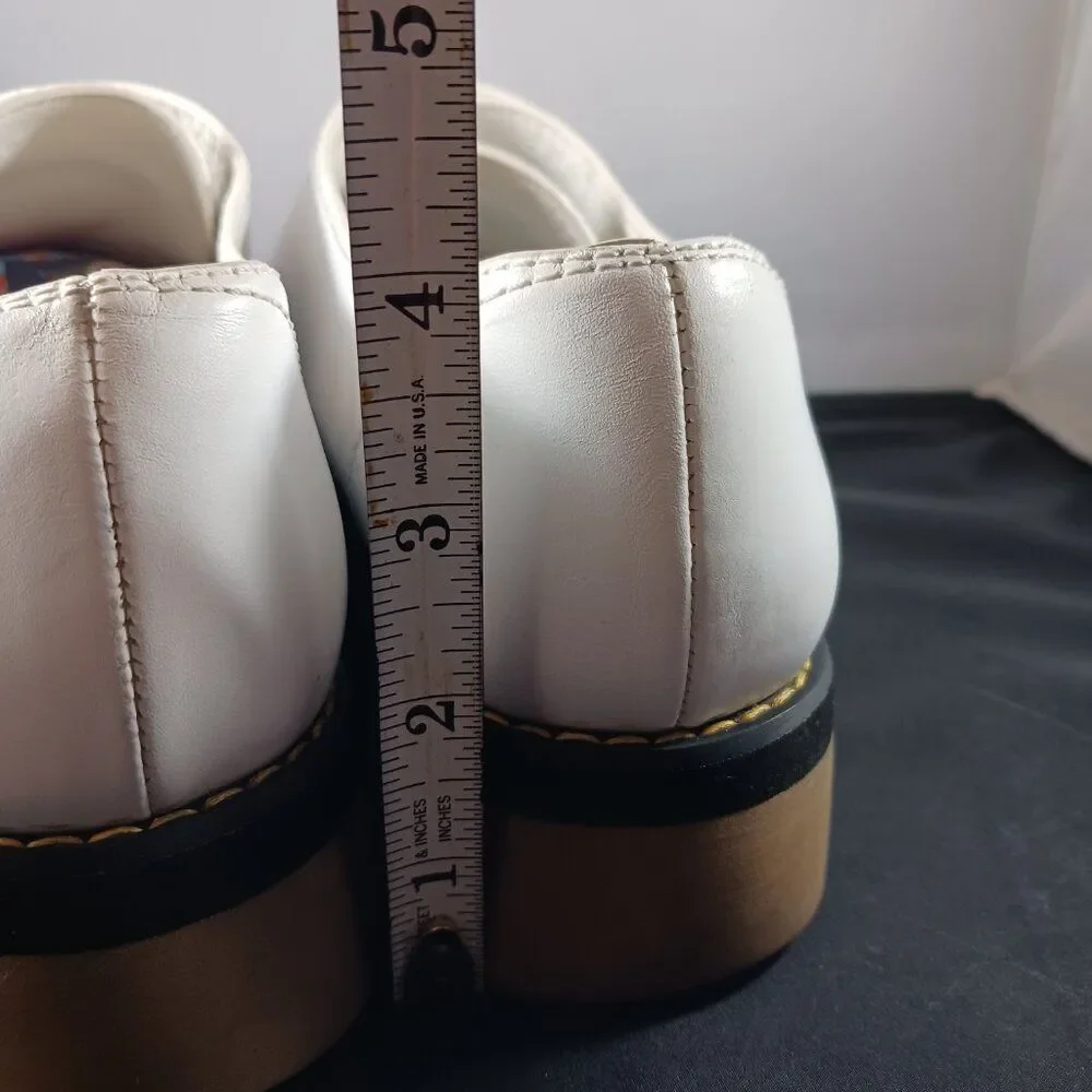 Alexander Wang Women's size 38 US size 7M White Platform Loafer Leather
